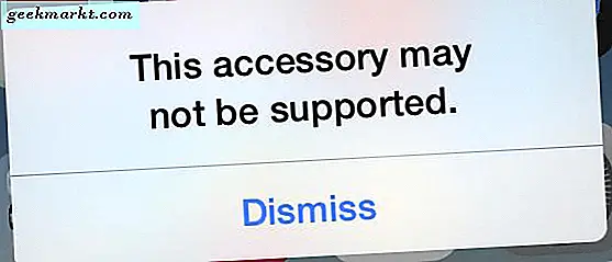 Hoe te repareren 'Dit accessoire wordt mogelijk niet ondersteund' Fout op iPhone