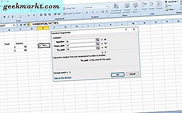 Hoe Voeten converteren naar inches in Excel