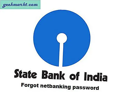 รีเซ็ตรหัสผ่านที่ลืมใน SBI Online Banking