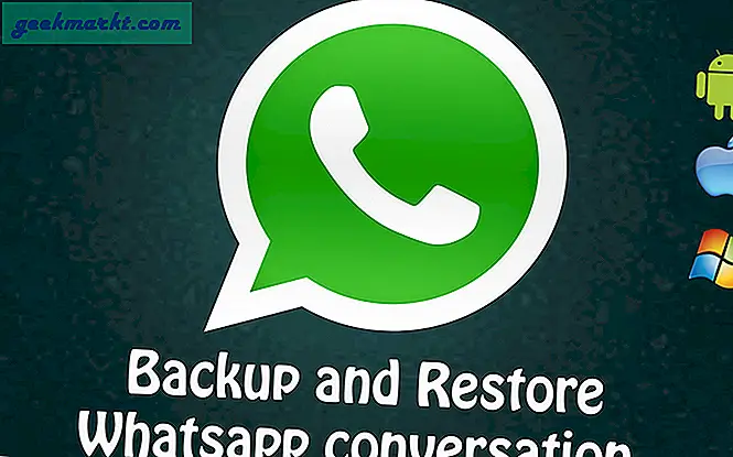 Versehentlich sichern und wiederherstellen WhatsApp-Konversation löschen