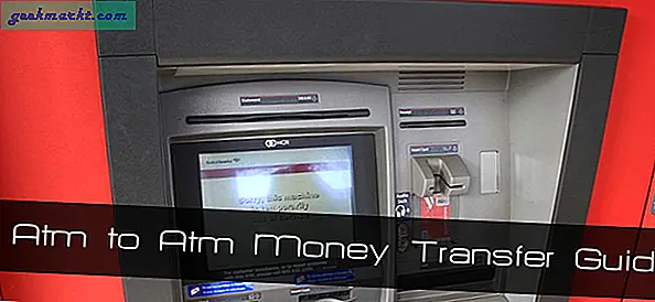 ATM til ATM Pengeoverførselsvejledning til indiske banker