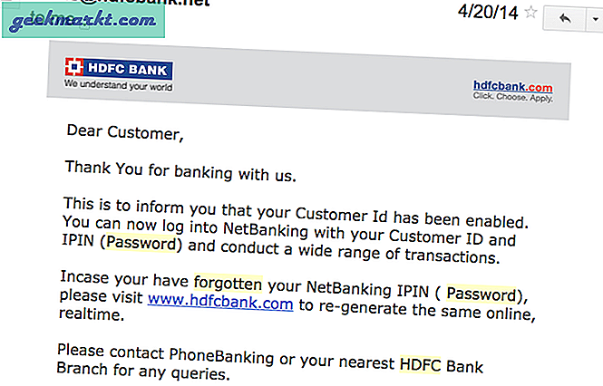 Sådan nulstilles adgangskode i HDFC Net Banking