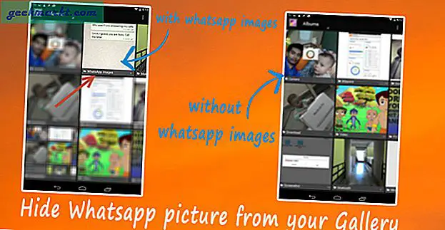 Sådan skjuler du Whatsapp-billede / videoer fra dit galleri