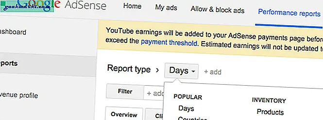 Controleer uw YouTube-inkomsten in Adsense