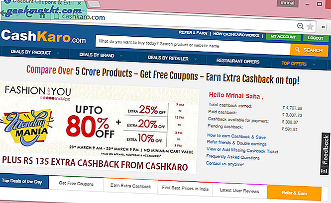 Hoe u geld kunt besparen tijdens het online winkelen in India