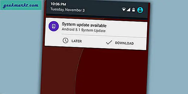 Hur bli av med systemuppdateringsmeddelande på Android