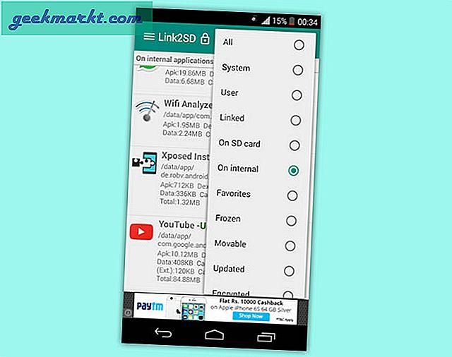 Android की आंतरिक मेमोरी का विस्तार करने के लिए Link2SD का उपयोग करें