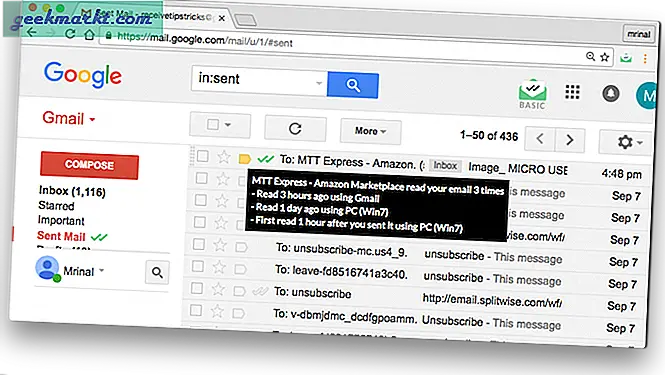 Ta reda på om e-postmeddelandet du skickade öppnades eller inte