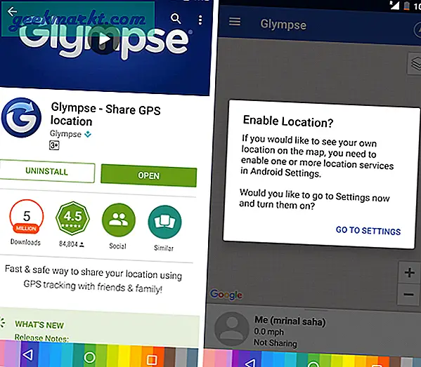 So teilen Sie Ihren Echtzeit-GPS-Standort mit Glympse