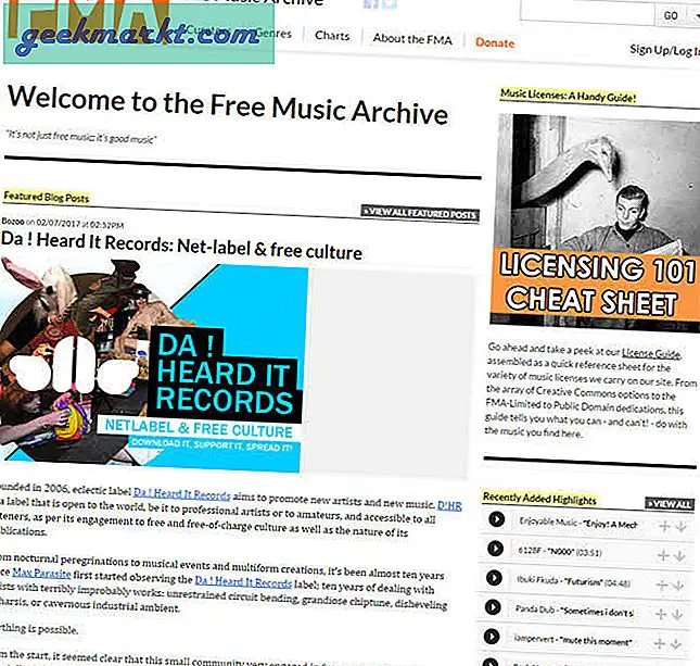 मुफ्त संगीत डाउनलोड पाने के लिए 7 कानूनी वेबसाइटें