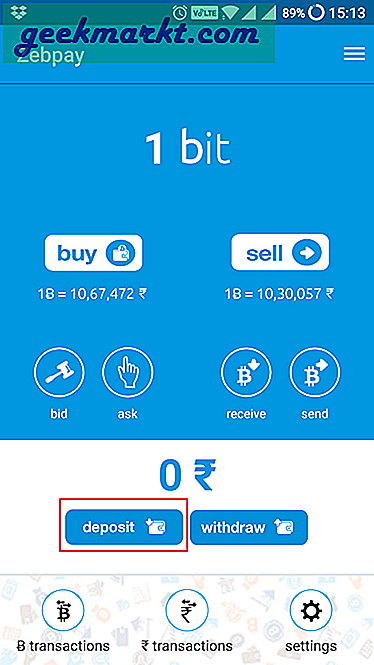 Eine Schritt-für-Schritt-Anleitung mit Screenshots zum Kauf von Bitcoin in Indien mit Zebpay, einer beliebten Bitcoin-Börse im Land.