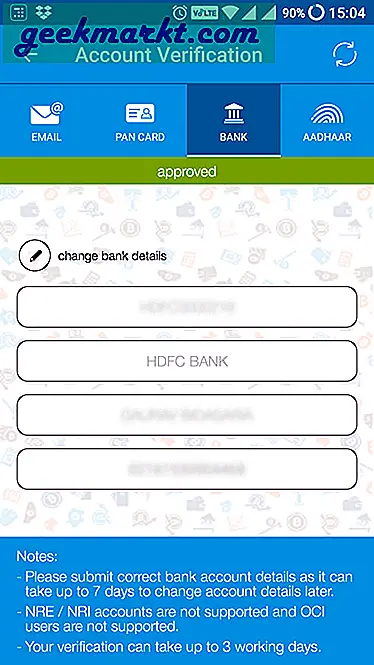Ülkede faaliyet gösteren popüler bir bitcoin borsası olan Zebpay kullanarak Hindistan'da nasıl bitcoin satın alınacağına dair ekran görüntülerini içeren adım adım kılavuz.