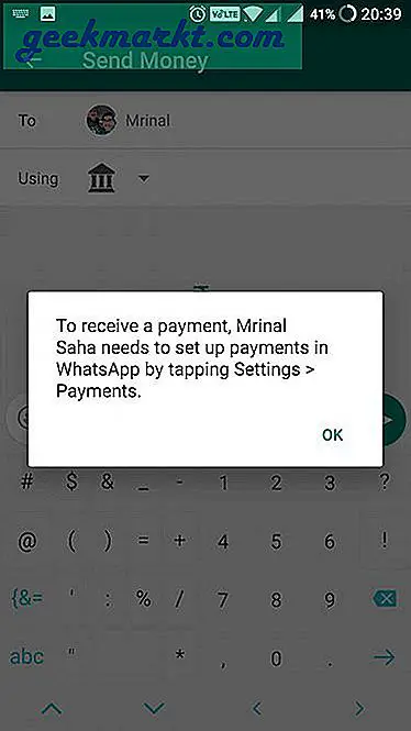 WhatsApp-Zahlung: So senden Sie Geld über WhatsApp