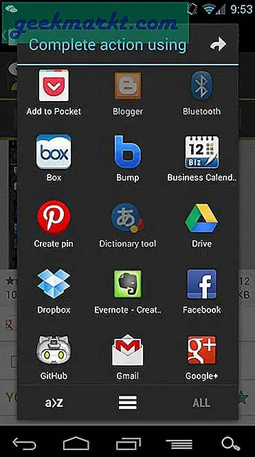 5 ứng dụng tốt nhất để tùy chỉnh menu chia sẻ của Android