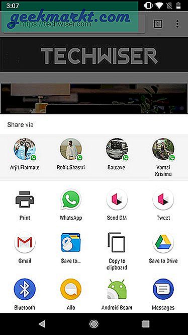 5 ứng dụng tốt nhất để tùy chỉnh menu chia sẻ của Android