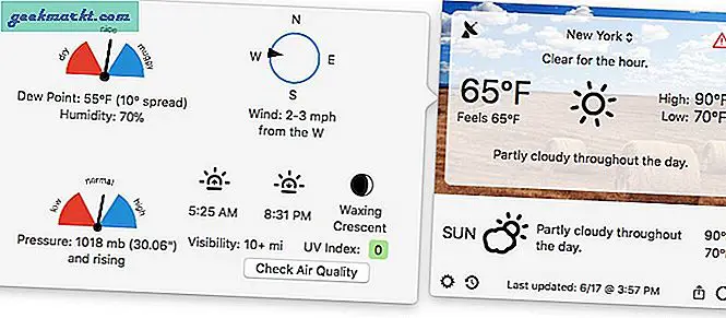 Selvom der ikke er mangel på vejr-apps inden for og uden for App Store, er ikke alle disse vejr-apps lavet ens. Der er nogle funktioner, du savner, og andre får du. Så i denne artikel har vi ikke kun angivet, men også sammenlignet nogle af de bedste vejr-apps til Mac.