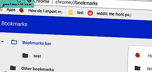 วิธีการนำเข้าบุ๊กมาร์กจาก Chrome ไปยัง Firefox Android