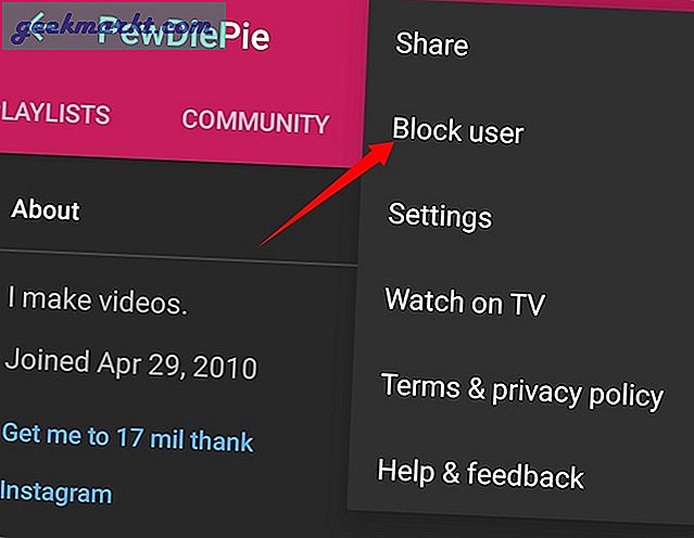 Trött på att YouTube rekommenderar den kanalen du tittade på en gång i veckan sedan? Läs hur du blockerar YouTube-kanaler.