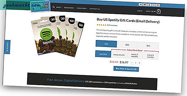 Betalen voor Spotify Premium buiten de VS.