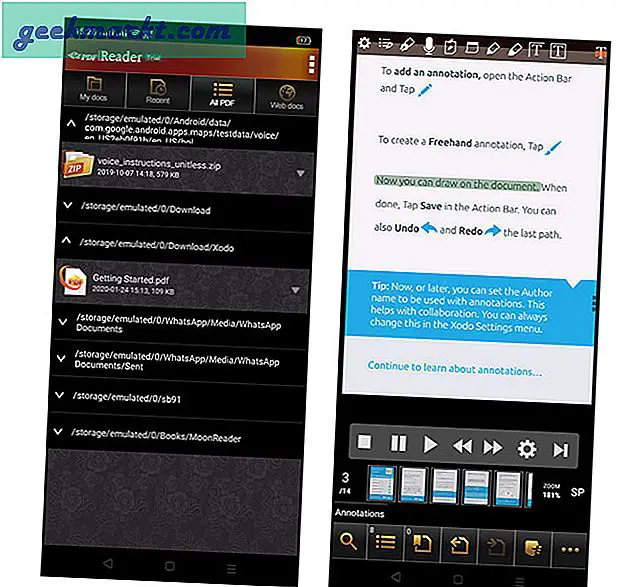 10 Beste PDF Reader-apps voor Android-smartphones en -tablets
