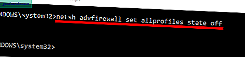 Sådan deaktiveres Windows Firewall med kommandolinje