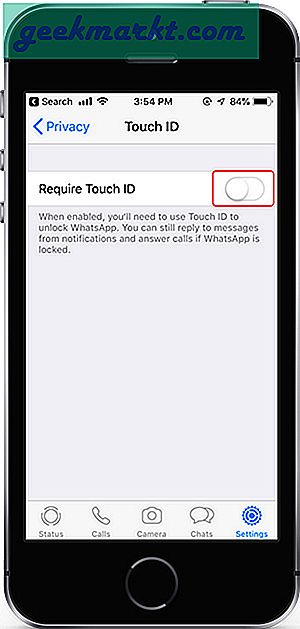 Hoe Touch ID en Face ID op WhatsApp in te schakelen