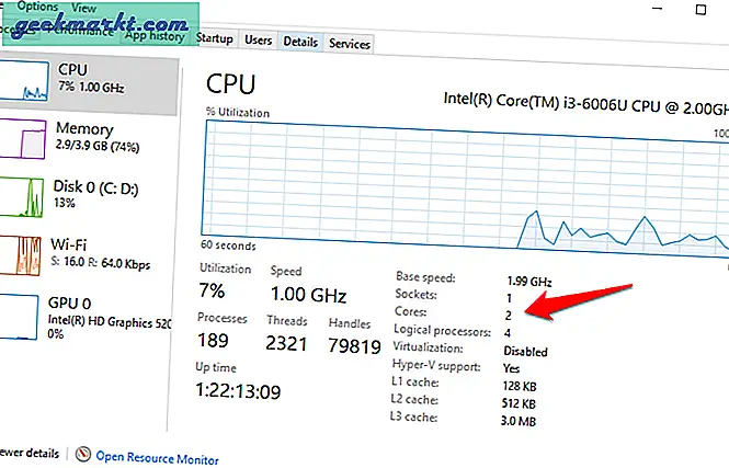 Hoeveel kernen heeft mijn CPU? Een gids voor alle besturingssystemen