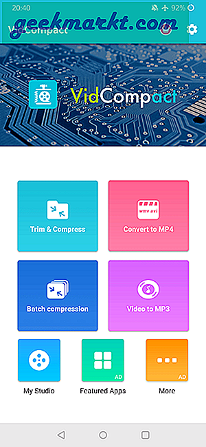 Topp 5-videokompressorapp för Android