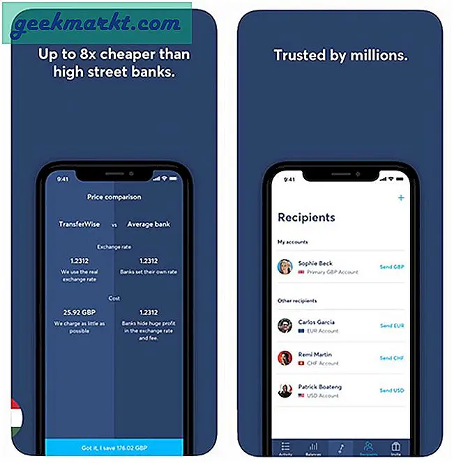 9 besten Apps zum Senden und Empfangen von Geld aus dem Ausland - Android und iOS