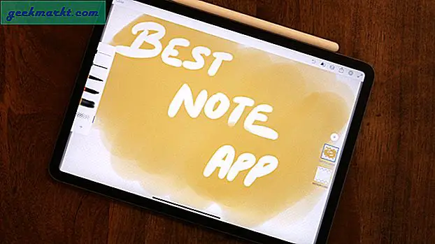 Beste apper som tar notater for iPad Pro 2019
