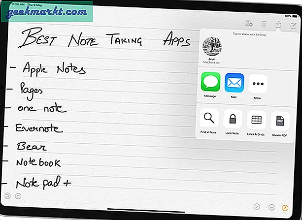 Beste apper som tar notater for iPad Pro 2019