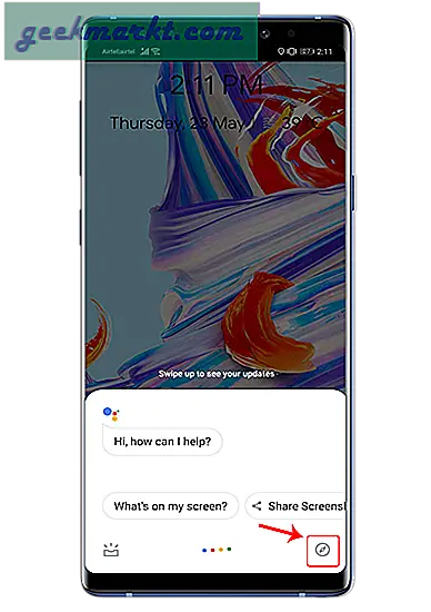 Hvordan ta skjermbilder i begrensede apper i Android
