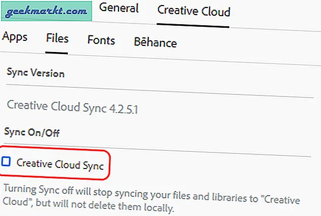 Sådan stoppes Cloud Sync i Lightroom Desktop og mobil