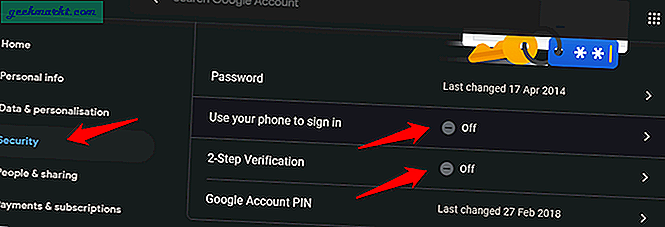 Sådan bruges Android-telefon til at verificere Google-login på iOS ved hjælp af 2SV