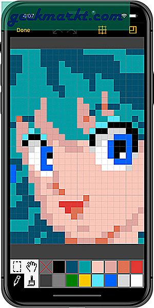 Jeg har laget en liste over de beste pikselkunstappene som kan hjelpe deg med å lage 8-biters pikselkunst på Android, iOS og nettet. La oss begynne.