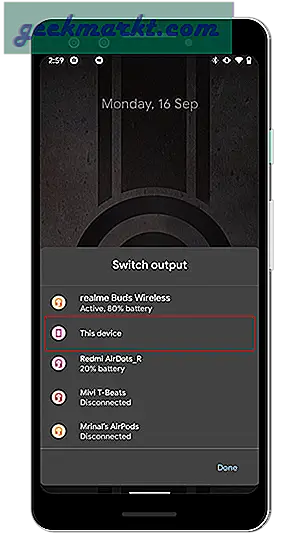 Das Bluetooth-Menü hatte einige Änderungen in Android 10 und so können Sie Audio schnell zwischen Bluetooth-Audiogeräten in Android 10 wechseln