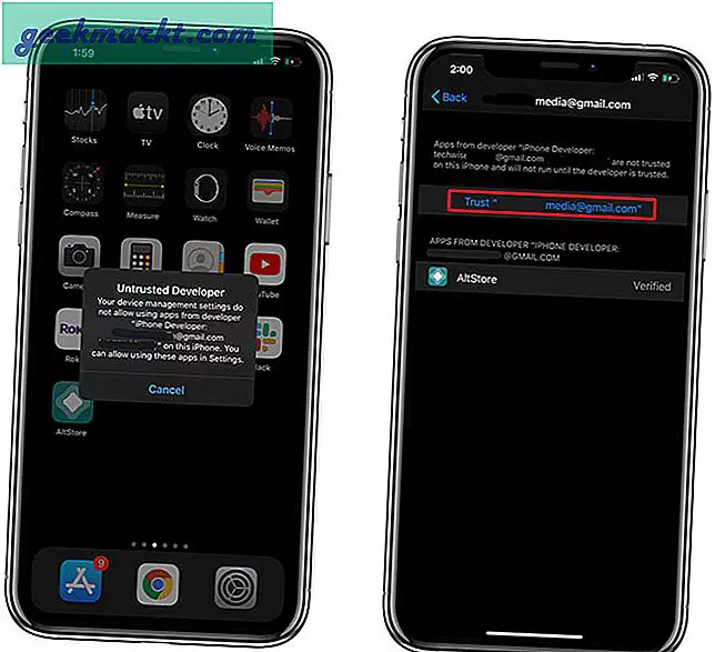 Mit AltStore (alternativer Store) können Sie Apps ohne Jailbreak von der Seite auf Ihr iPhone laden. Mal sehen, wie es funktioniert.