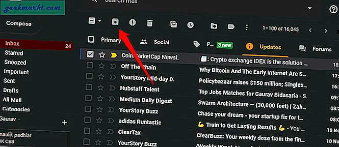 Hvordan hente arkiverte e-poster i Gmail