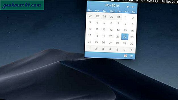 Beste kalenderapper for Mac som du har tilgang til fra menylinjen
