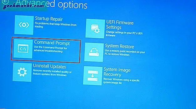 Sådan repareres BOOTMGR mangler i Windows 10