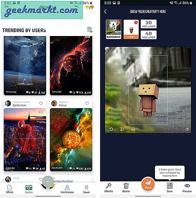 Berikut adalah aplikasi wallpaper Android 2020 terbaik di seluruh kategori seperti AMOLED, pahlawan super, minimal, Otomatis, pembuat wallpaper khusus, dll.