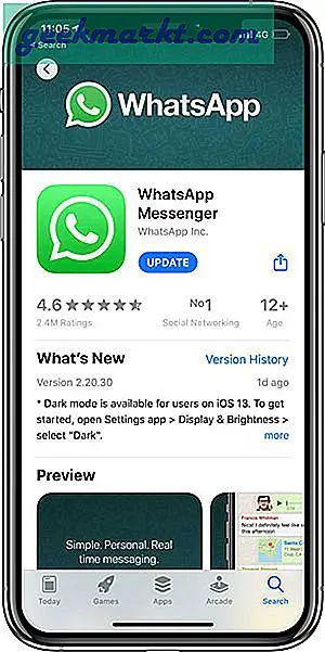 Hoe de donkere modus op WhatsApp voor iPhone in te schakelen