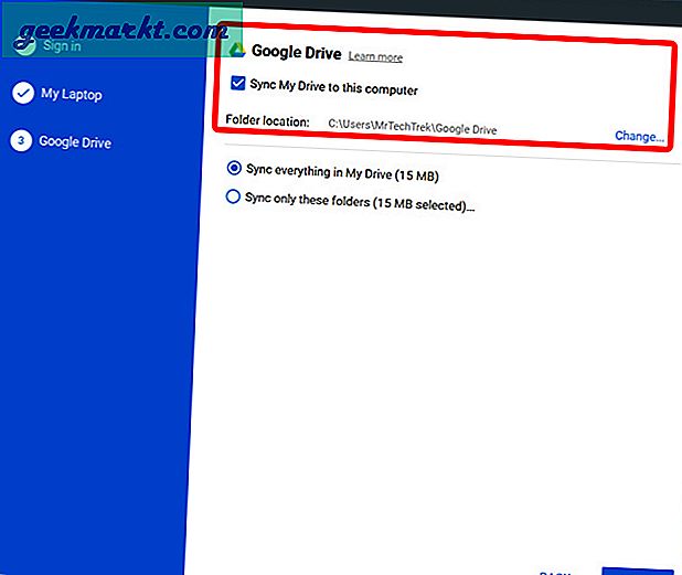 Sådan tilføjes Google Drive til Windows File Explorer