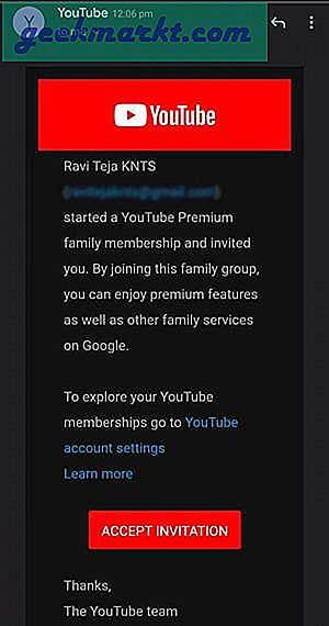 Upgraden naar YouTube Premium Family Plan