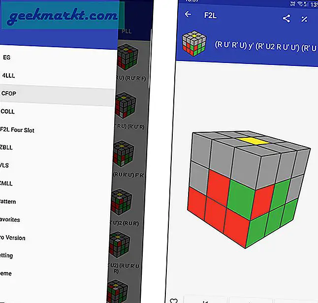 her er noen av de beste Rubiks kubeppene for Android og iOS som vil hjelpe deg med å bli mesteren i å løse kuben.