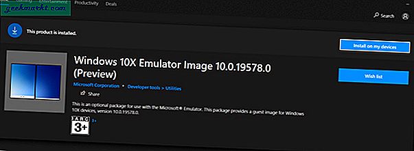 Sådan bruges Windows 10X-emulator på Windows 10