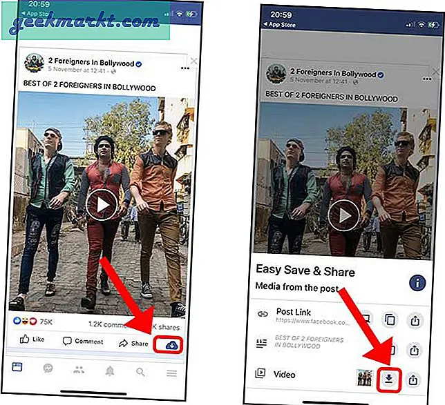 Her er 4 måder at gemme Facebook-videoer på Camera Roll på iPhone og iPad, så du kan se videoer offline, hvor som helst og når som helst.