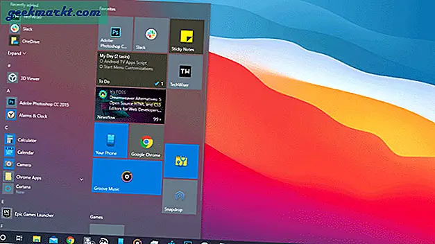 Personaliseer het startmenu van Windows 10 door aangepaste tegels te maken, een startmenu op volledig scherm, Bing uit te schakelen, apps en webpagina's vast te zetten, enz.