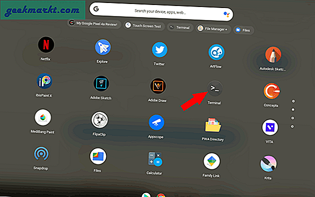 Hoe Linux Terminal op Chromebook aan te passen