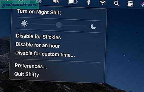 Hoewel Night Shift een doordachte functie is, biedt het niet veel maatwerk zoals F.lux. Om dit op te lossen, zouden we een betere hulpprogramma-app gebruiken om Night Shift op macOS aan te passen.